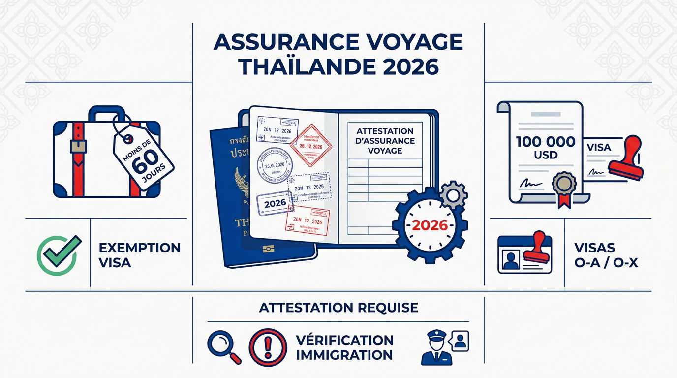 Règles d'assurance voyage pour la Thaïlande en 2026