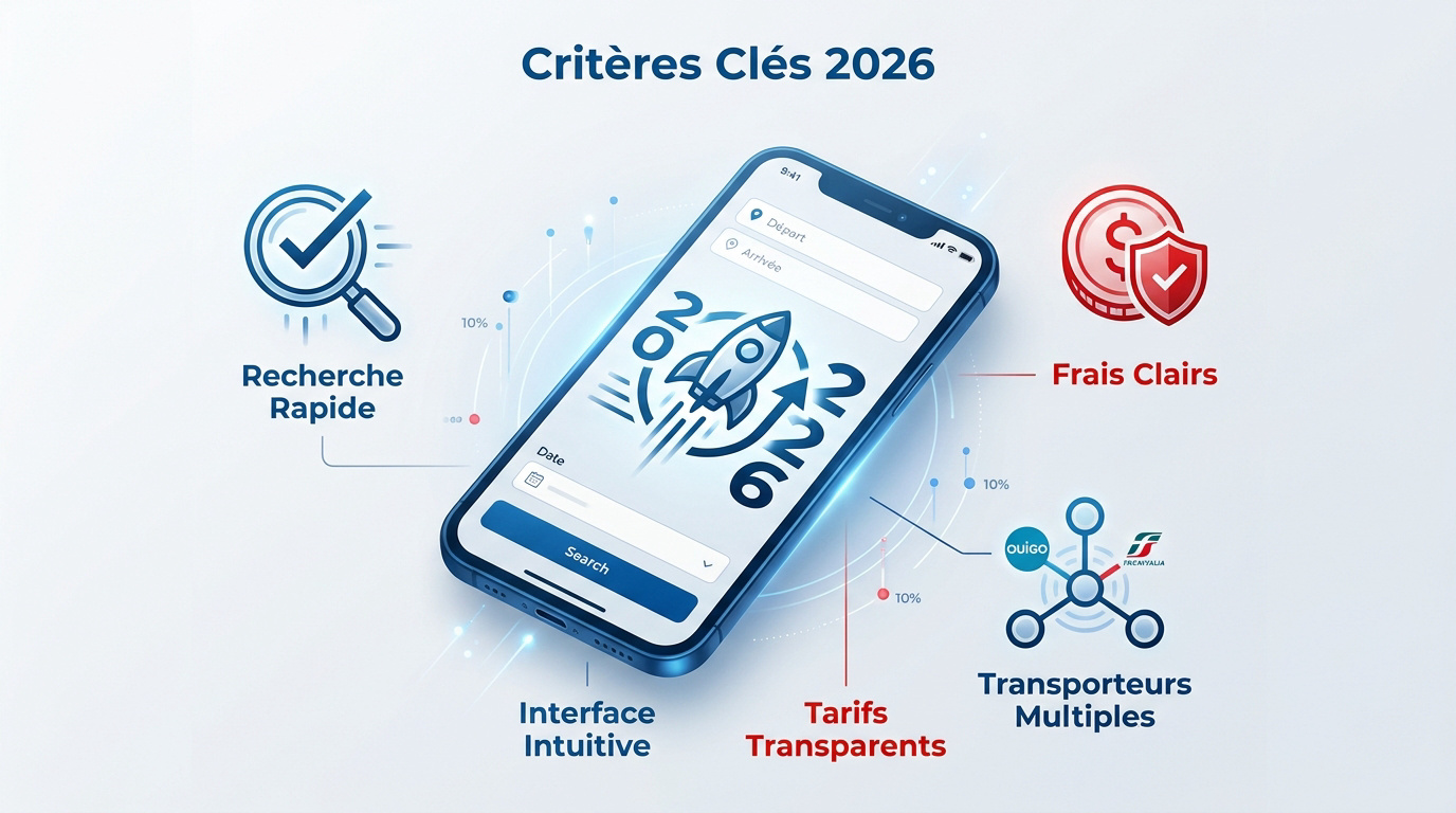 Critères de choix pour un comparateur de billets de train en 2026