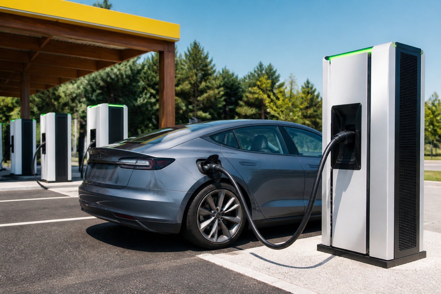 Louer une voiture électrique en vacances : précautions et astuces 2026 10 Comment organiser la recharge pour un trajet fluide ?