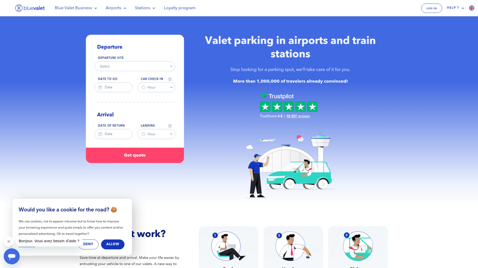 Blue Valet Nantes : le confort du voiturier pour vos déplacements d'affaires