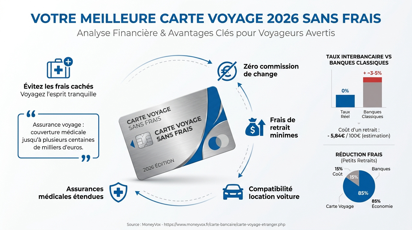 Analyse des avantages des cartes bancaires pour le voyage en 2026
