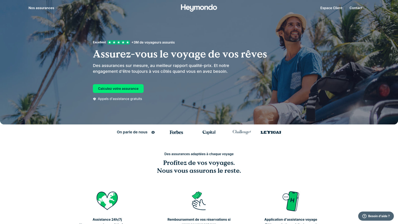 Assurance voyage Amérique latine : quelle offre choisir en 2026 ? 24 Heymondo : l'innovation technologique au service de votre assistance