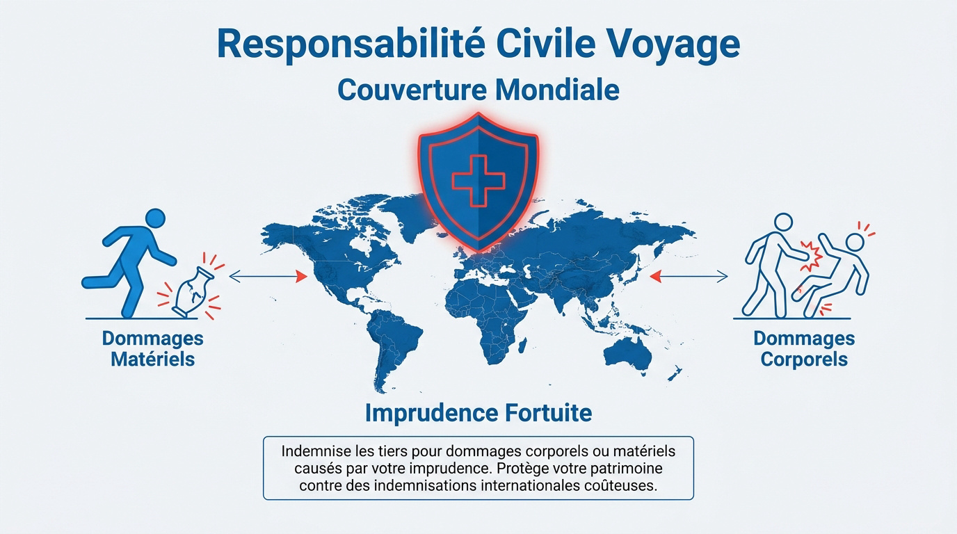 Assurance responsabilité civile voyage protection internationale